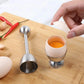 Stainless Steel Egg Opener Set With Tray Spoons