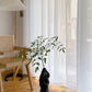 Striped White Sheer Tulle Curtains For Window Privacy