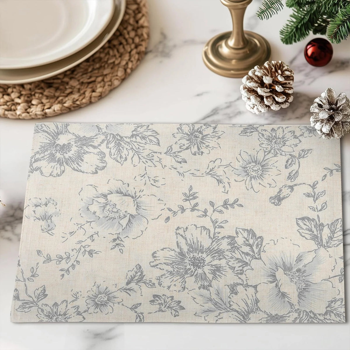 Autumn Flower Meal Mats For Seasonal Table Decoration