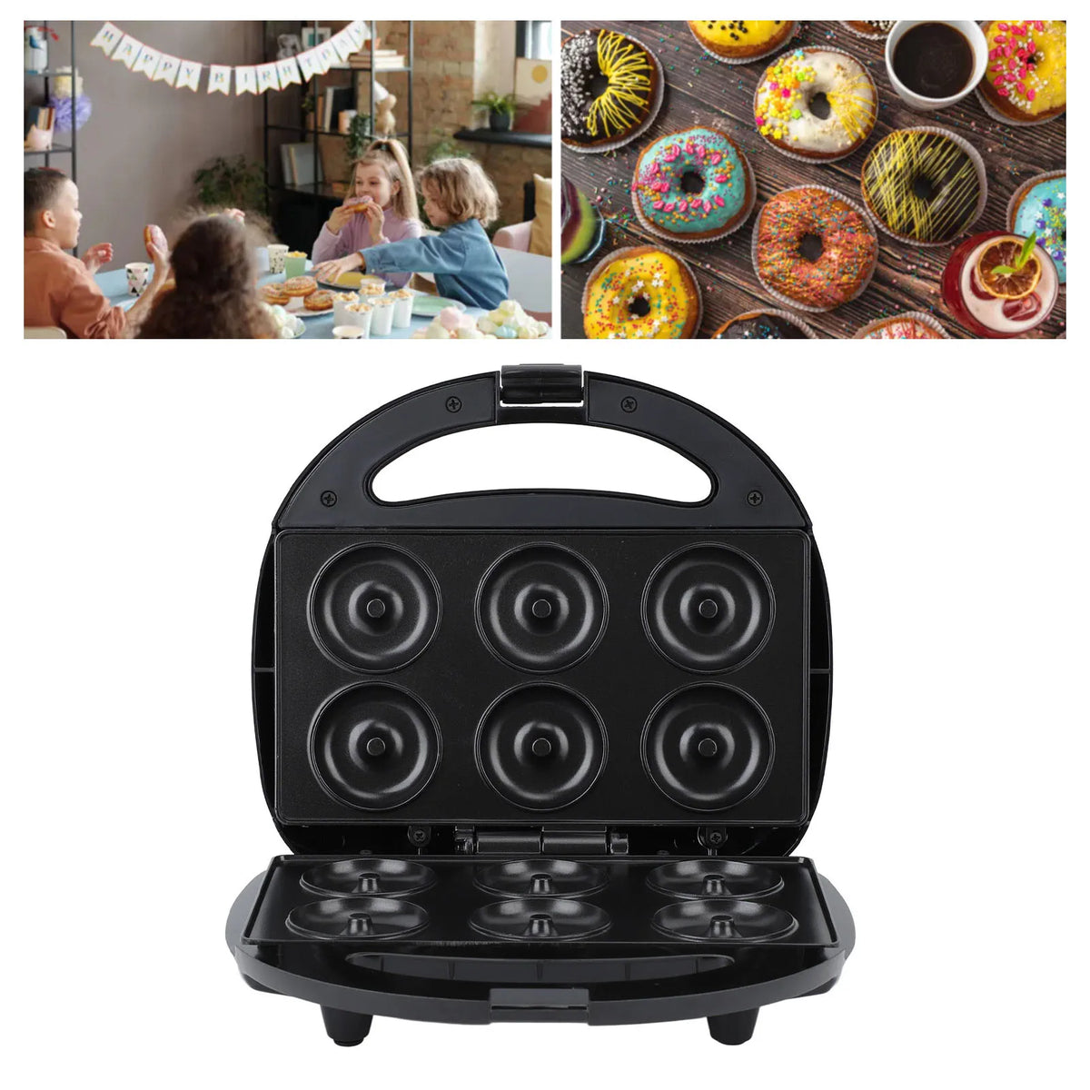 Mini Electric Donut Maker Non Stick Temperature Control