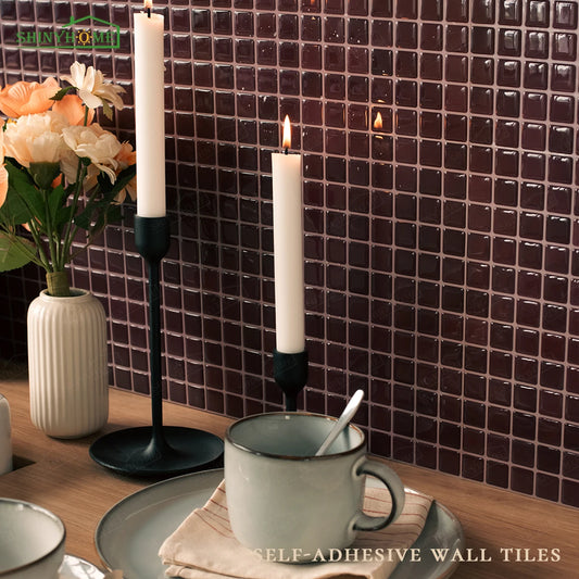 Self Adhesive 3D Mosaic Kitchen Backsplash Wall Tiles