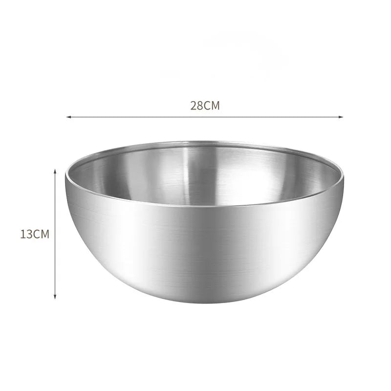 Korean Stainless Steel Salad Bowl Multifunctional Cooking Serving