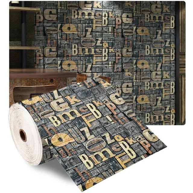 3D Foam Brick Wall Panels Self Adhesive Waterproof