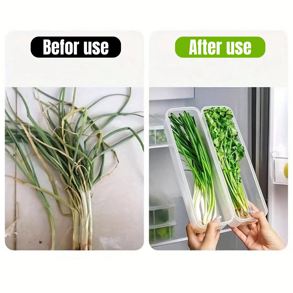 Refrigerator Storage Boxes With Lids For Fresh Food