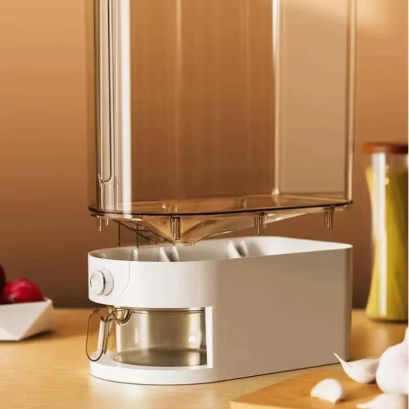 Airtight Rice Storage Container With Insect Shield Dispenser