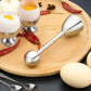 Stainless Steel Egg Opener Set With Tray Spoons