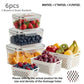 Fridge Food Storage Containers With Lids Strainer Set