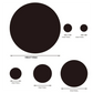 26PCS 3D Acrylic Round Mirror Wall Stickers Decor