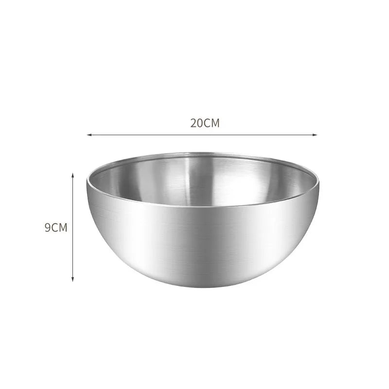 Korean Stainless Steel Salad Bowl Multifunctional Cooking Serving