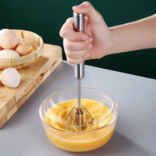 Semi Automatic Stainless Steel Egg Beater Manual Whisk