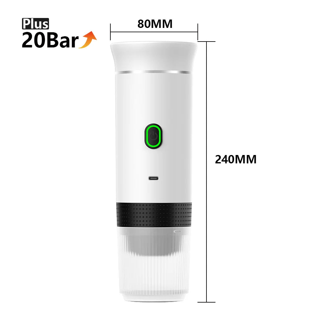 Wireless Portable Espresso Machine 3-in-1 Travel Coffee Maker