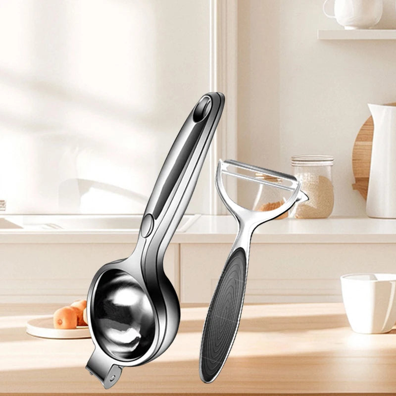 Stainless Steel Lemon Zester Juicer Citrus Squeezer Tool
