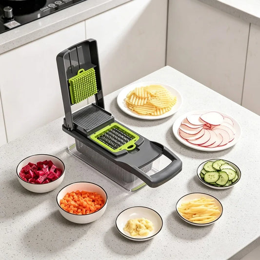 16-in-1 Multifunctional Vegetable Cutter Dicer Slicer Shredder Tool