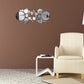 26PCS 3D Acrylic Round Mirror Wall Stickers Decor