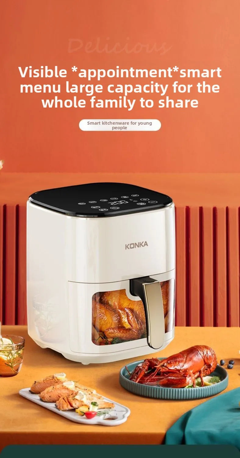 Smart Multifunctional Air Fryer Large Capacity Visual Control