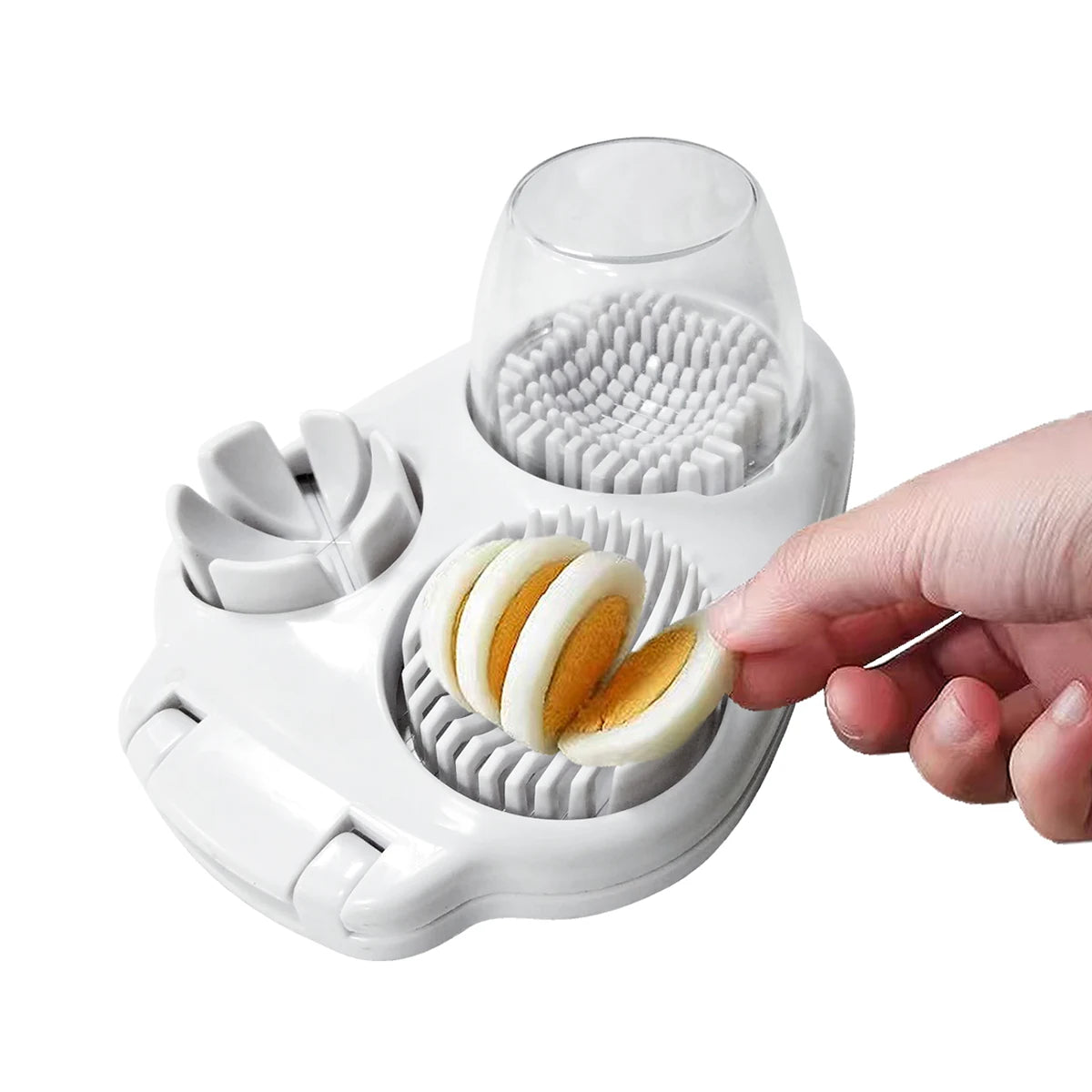 3-in-1 Egg Slicer Cracker Cutter Kitchen Preparation Tool