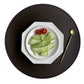 Round Cream Faux Leather Washable Dining Table Placemats
