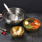 Korean Stainless Steel Salad Bowl Multifunctional Cooking Serving