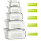 Fridge Food Storage Containers With Lids Strainer Set