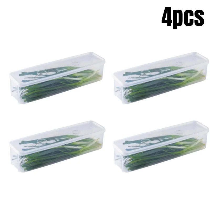 Refrigerator Storage Boxes With Lids For Fresh Food