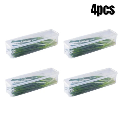 Refrigerator Storage Boxes With Lids For Fresh Food