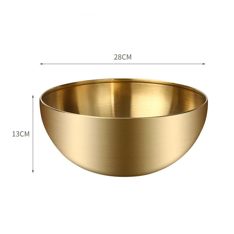 Korean Stainless Steel Salad Bowl Multifunctional Cooking Serving
