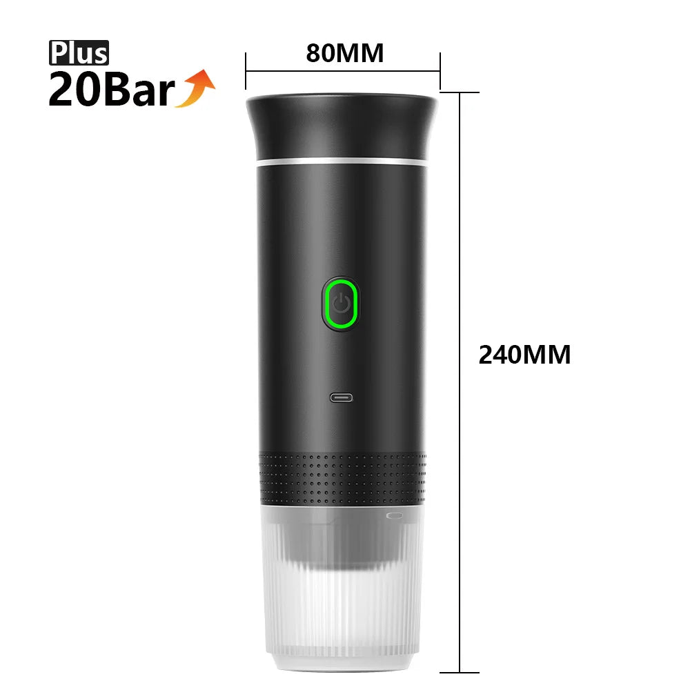 Wireless Portable Espresso Machine 3-in-1 Travel Coffee Maker