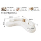 Nordic Creative Rest Area Reception Sofa Luxury Minimalist Style Beauty Salon Curved Sofa Office Furniture Sofy Do Salonu FYOS