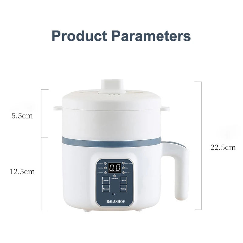 1.7L Electric Rice Cooker Non Stick Multi Cooker
