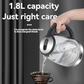 1.8L Electric Glass Kettle With LED Blue Light