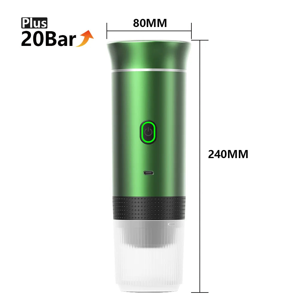 Wireless Portable Espresso Machine 3-in-1 Travel Coffee Maker