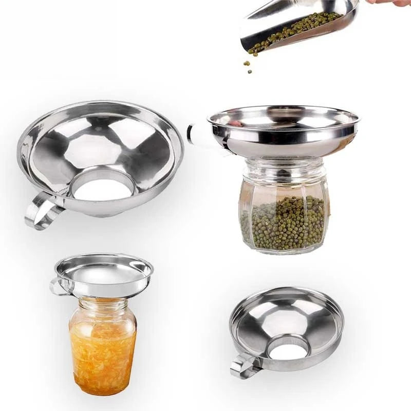 Premium Stainless Steel Wide Mouth Kitchen Funnel