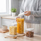6PCS Airtight Clear Food Storage Containers With Flip Lids