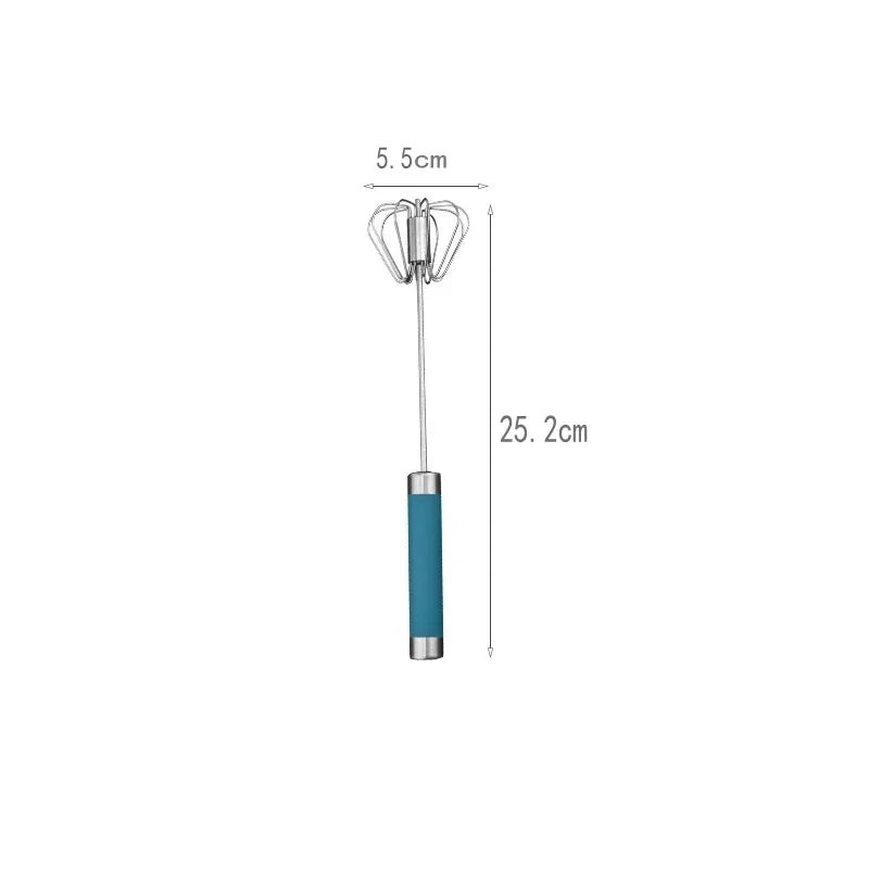 Semi Automatic Stainless Steel Egg Beater Manual Whisk