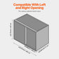 2 Tier Blind Corner Pull Out Cabinet Organizer