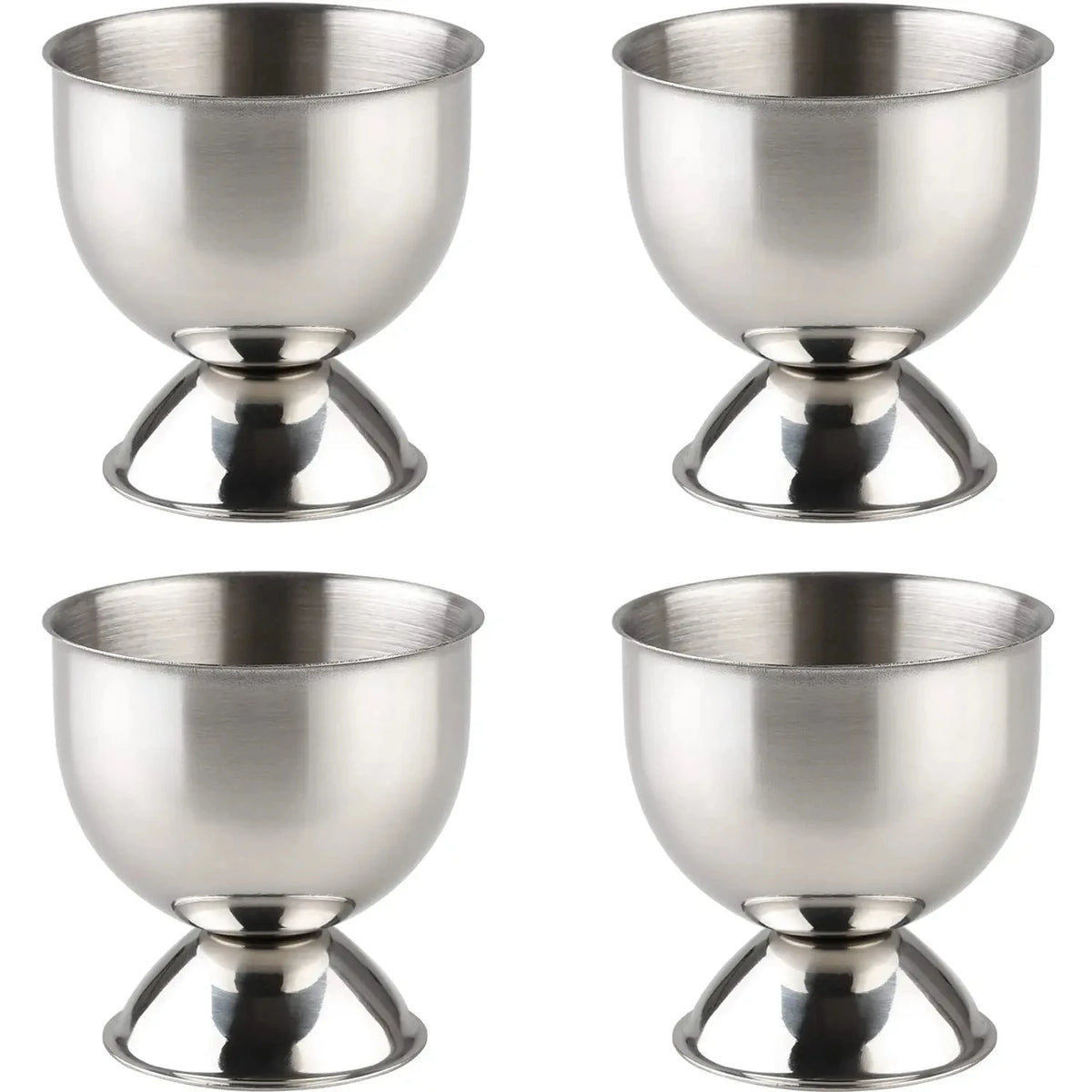 Stainless Steel Egg Opener Set With Tray Spoons