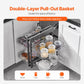 2 Tier Blind Corner Pull Out Cabinet Organizer