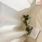 Striped White Sheer Tulle Curtains For Window Privacy
